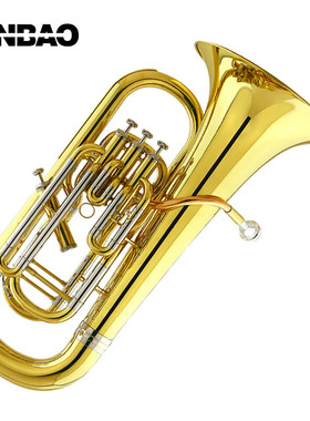 津宝 上低音号降B调大抱号乐器3+1四立键蒙耐尔活塞JBEP-1149