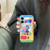 ins小众卡通可爱镂空小动物娃娃机适用苹果13p手机壳16pro新款 15双层14保护套全包潮 iphone17promax创意个性