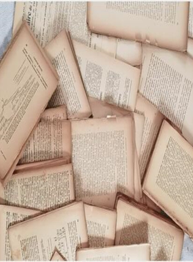 复古书页英文书页纸张老旧发黄字母书页摆件摄影背景拍照拍摄道具