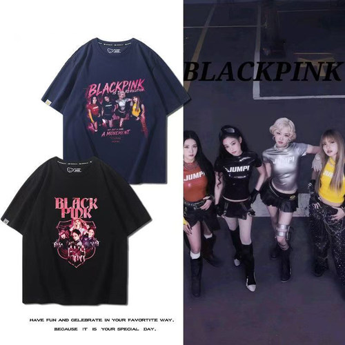 blackpink演唱会周边短袖同款