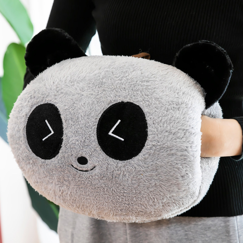 冬季卡通暖手抱枕毛绒玩具少女心暖手宝公仔娃娃办公室午休趴睡枕