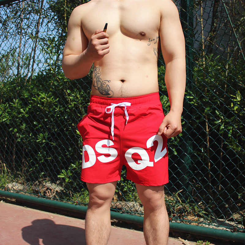 夏新款运动裤吸汗速干三分短裤跑步健身肌肉训练裤海边旅游居家裤