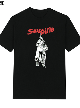 Suspiria阴风阵阵意大利达里奥阿基多1977电影字母短袖T恤男女