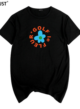 小花GOLF男女短袖T恤Tyler The Creator说唱嘻哈饶舌ins火Tee情侣