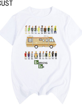 BREAKING BAD waiting for bus 绝命毒师 公共汽车 男女短袖T恤