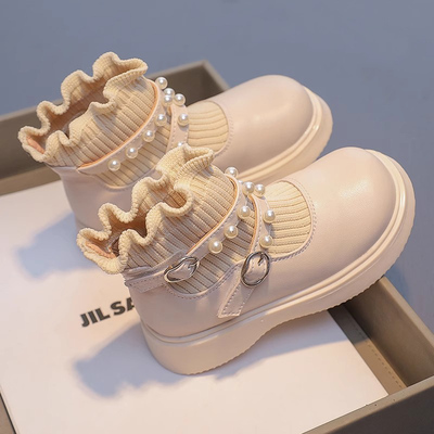 真皮儿童马丁靴女童短靴