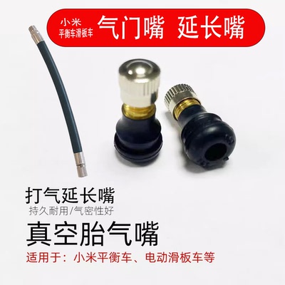 适用小米领奥平衡车希洛普阿尔郎电动滑板车真空胎充气嘴改装配件