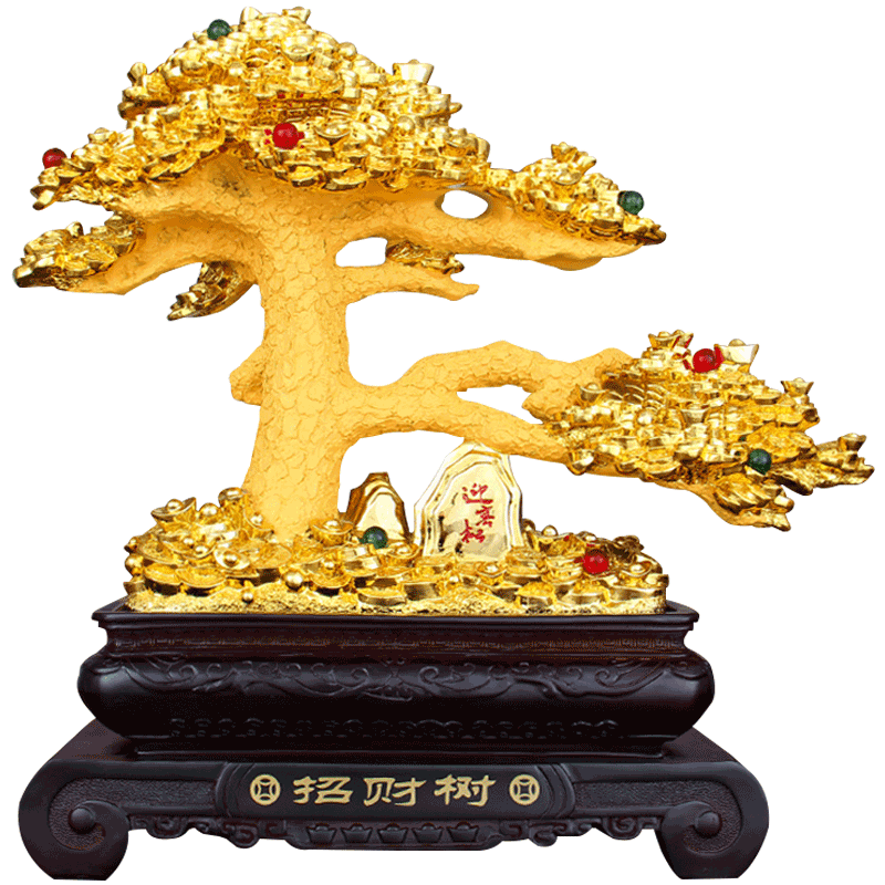 摇钱树饭店开业礼物桌面装饰