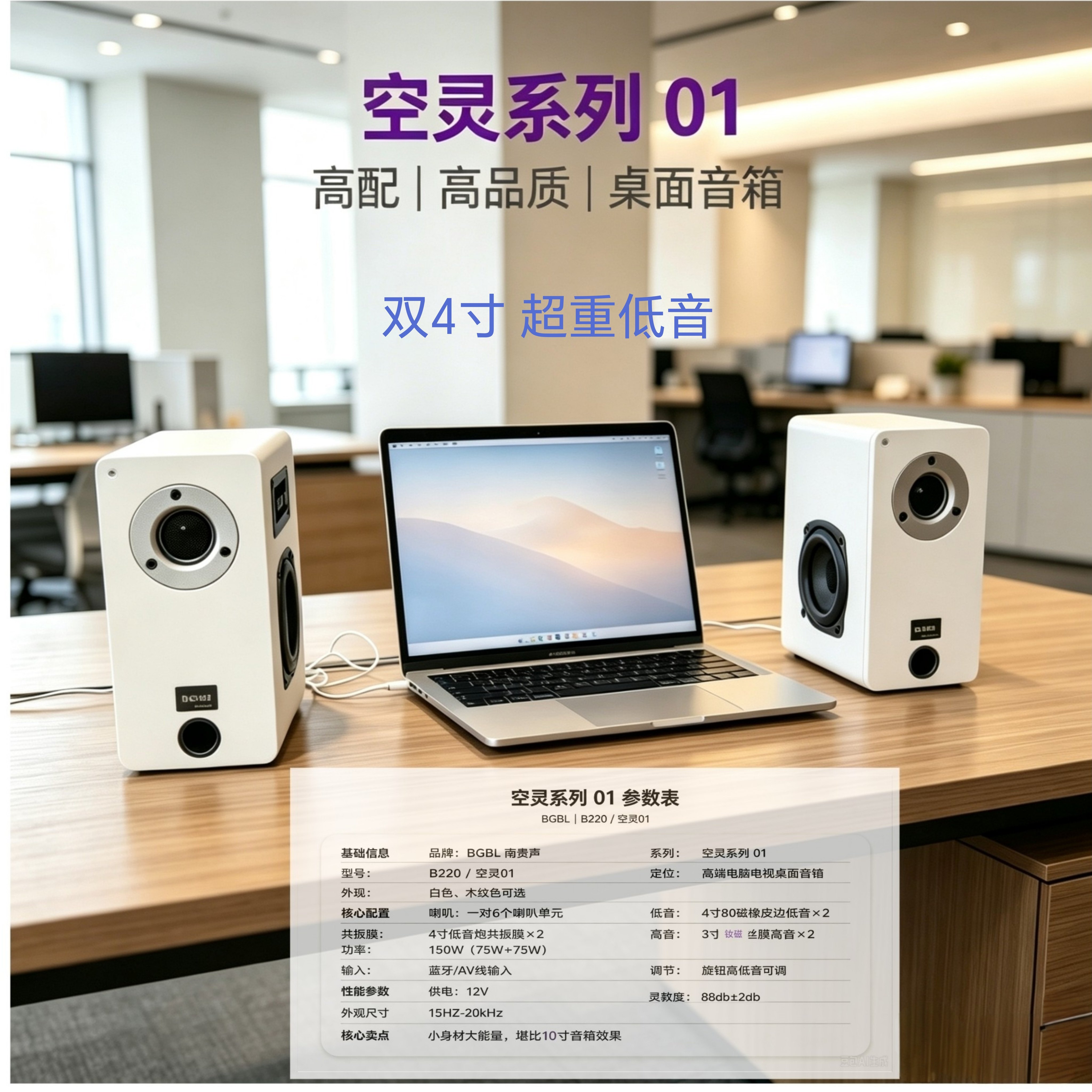 促南贵声B220蓝牙脑音响电视桌面游戏有源小音箱空灵01低音炮震撼