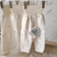 宝宝保暖裤 浩亦墨婴儿纯棉40克薄夹棉高腰护肚棉裤 秋冬季 男女儿童