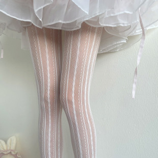 袜贵人春夏新品 千禧年Y2K辣妹镂空蕾丝性感少女洛丽塔丝袜打底裤