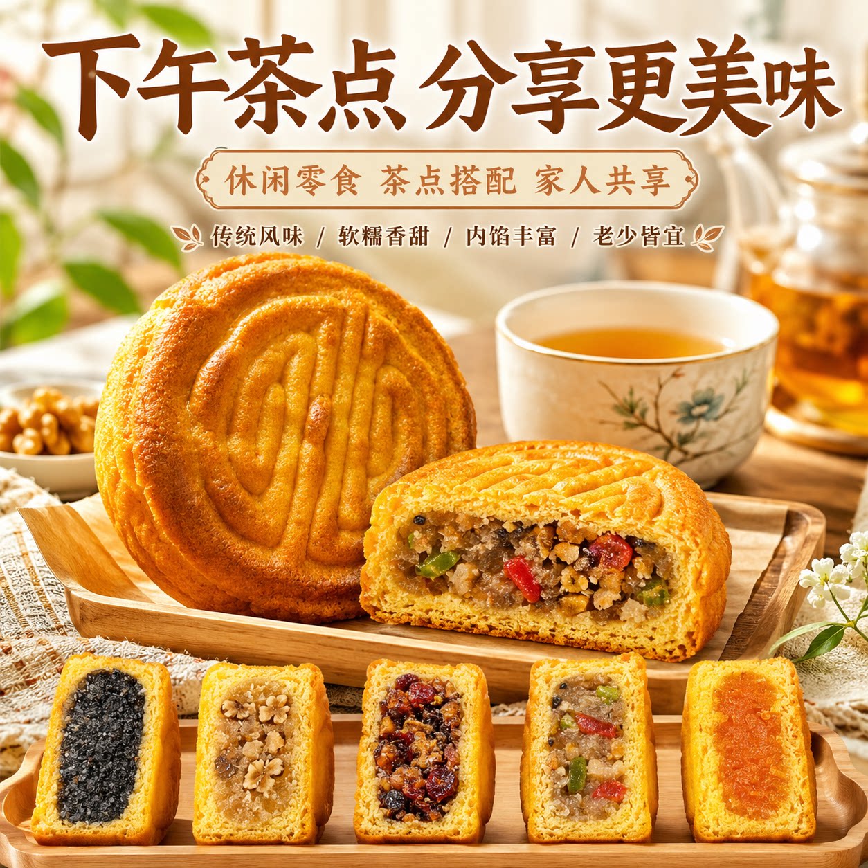 蛋月烧中秋糕点月饼独立小包装