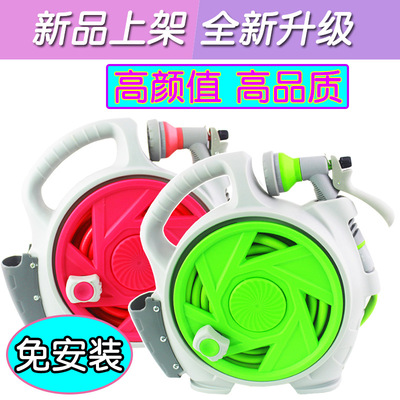 pvc garden hose reel type watering hose car with spray gun
