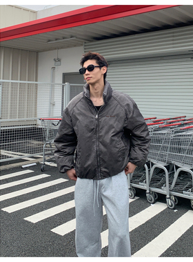 ZICHENG 2025冬季新款美式做旧时尚潮流加厚90白鸭绒羽绒服 男