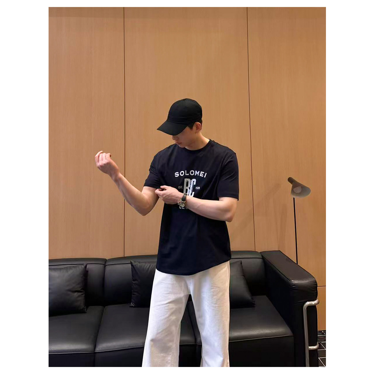 GGG金乘三 26【b*c】家经典简约高级感休闲字母短袖夏季宽松