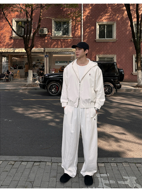 G3-Elegant 25ss早春高级感运动套装老钱复古美式休闲宽松百搭