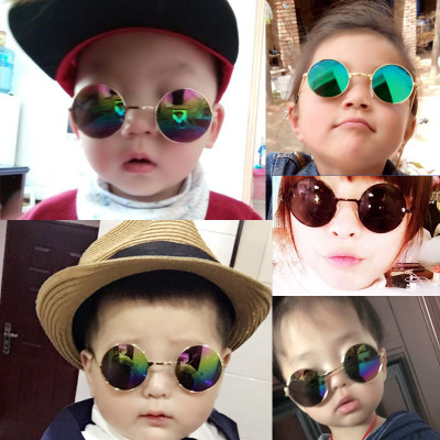 男宝宝彩膜反光潮女新款太阳镜