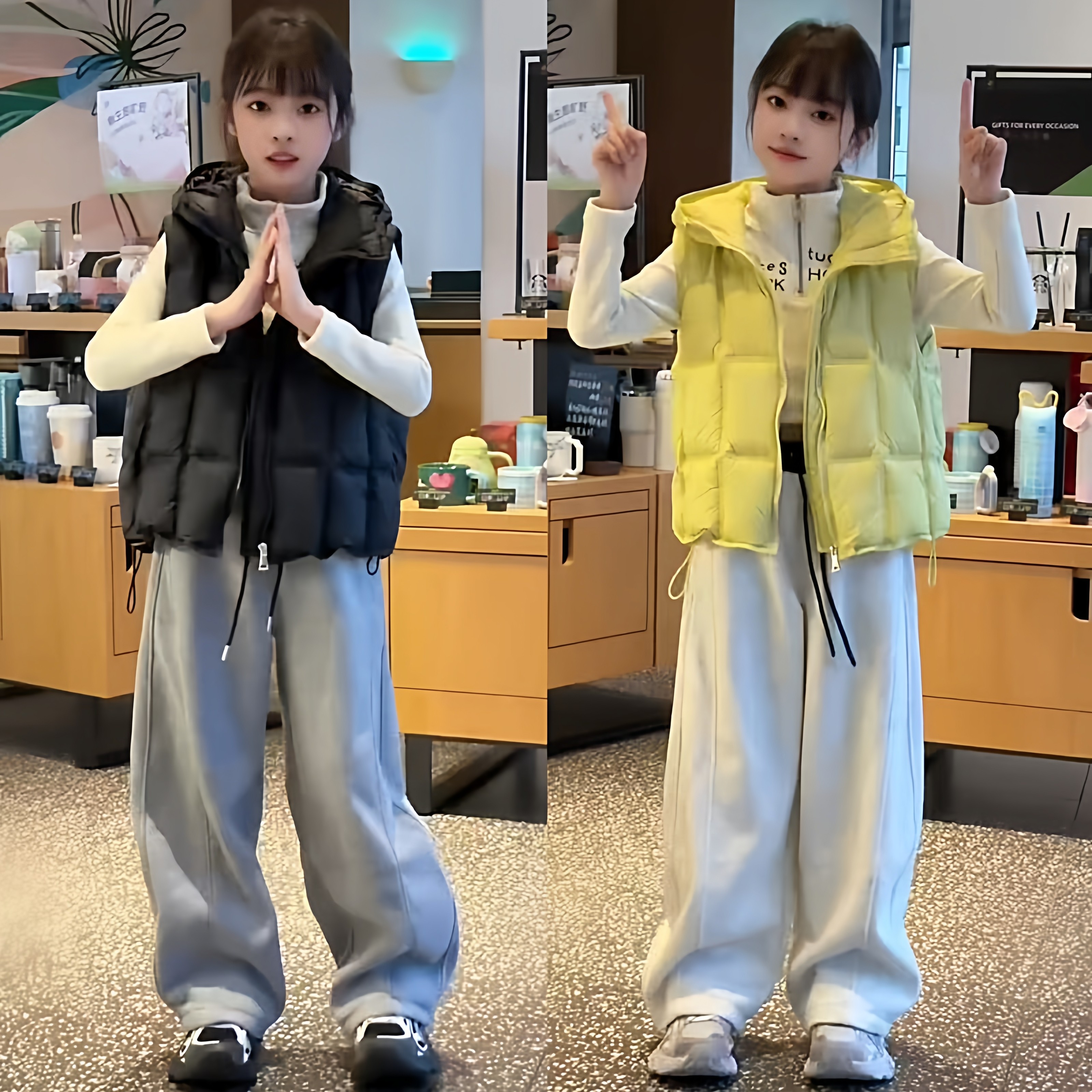 女童冬季新款加厚羽绒棉马甲