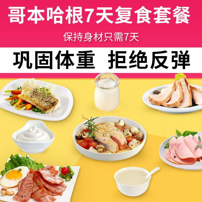 哥本哈根复食食谱食材套餐 低脂火腿鸡胸肉奶酪鳕鱼 顺丰全国包邮