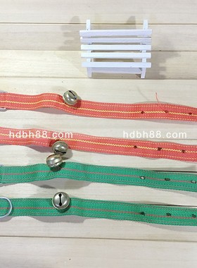 简约款彩色狗套带铃铛 大花铃狗项圈 拴狗脖套 养狗用品 颜色随机