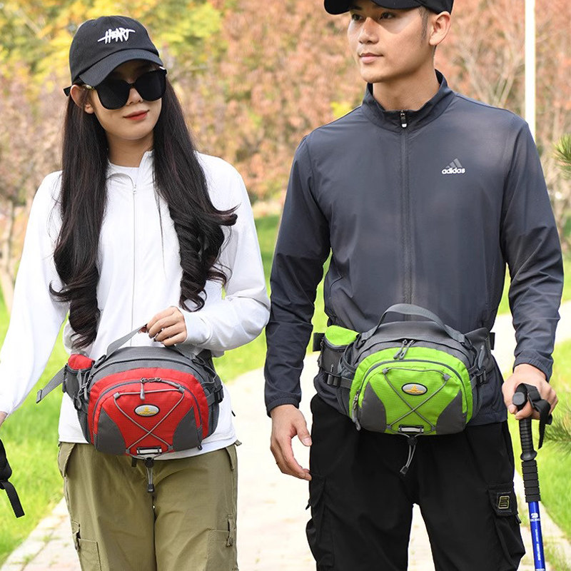 新款男款户外旅行大容量腰包女士休闲包登山腰包运动韩版潮包挎包
