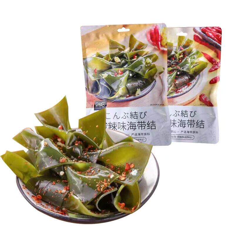 &马马妈酸辣海带结即食香辣味裙带菜网红爆款零食独立小包装200g