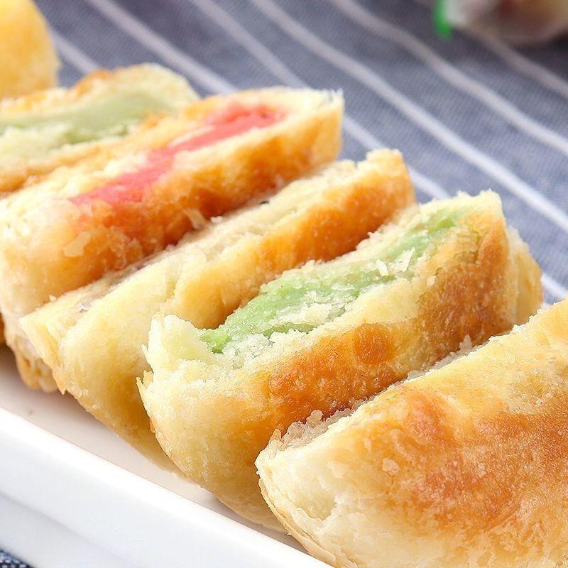 *酥饼老婆饼独立包装净重千层饼紫薯饼老婆饼传统糕点早餐点心零/