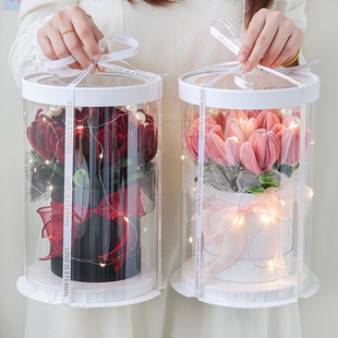 情人节扭扭棒花束diy材料包手工玫瑰抱抱桶礼盒生日礼物送女朋友