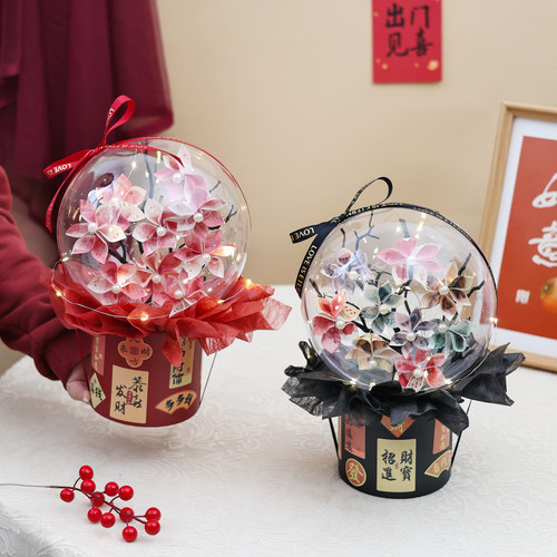 diy发财抱抱桶送女友闺蜜