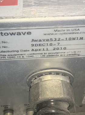 寻《《紫外激光器一个Advanced Optowave英诺激光AW