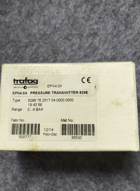 寻《《TRAFAG压力传感器8298.76.2517 0-4bar