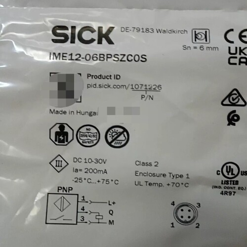 寻《《SICK西克接近开关IME12-06BPSZC0S，匈牙利制
