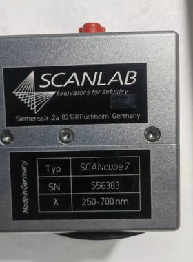 寻《《德国进口 SCANLAB 振镜 SCANcube7 250-