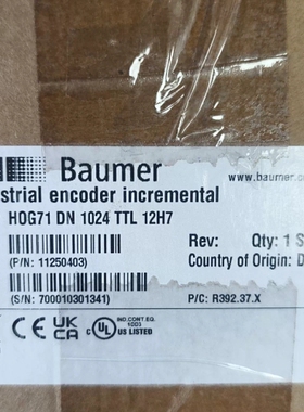 寻《《德国Baumer工业编码器HOG71 DN 1024 TTL