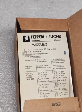 寻《《倍加福P+F 继电器开关 WE77/Ex2 WE77/EX-