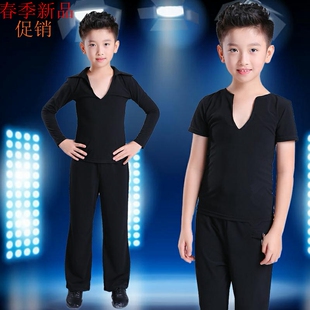 少儿男童拉丁舞蹈演出服儿童标准考级服专业比赛服男孩拉丁表演服
