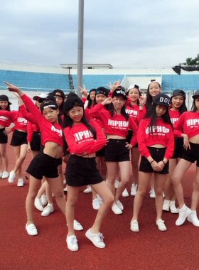女童少儿风卫衣舞台装演出服