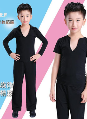 男童练功服长袖拉丁舞