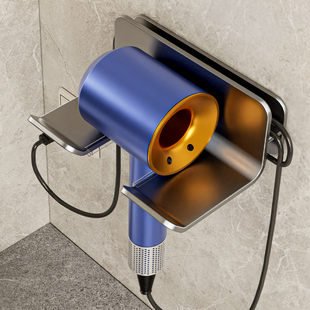 吹风机架电吹风支架浴室卫生间风筒固定挂架置物架墙上壁挂免打孔