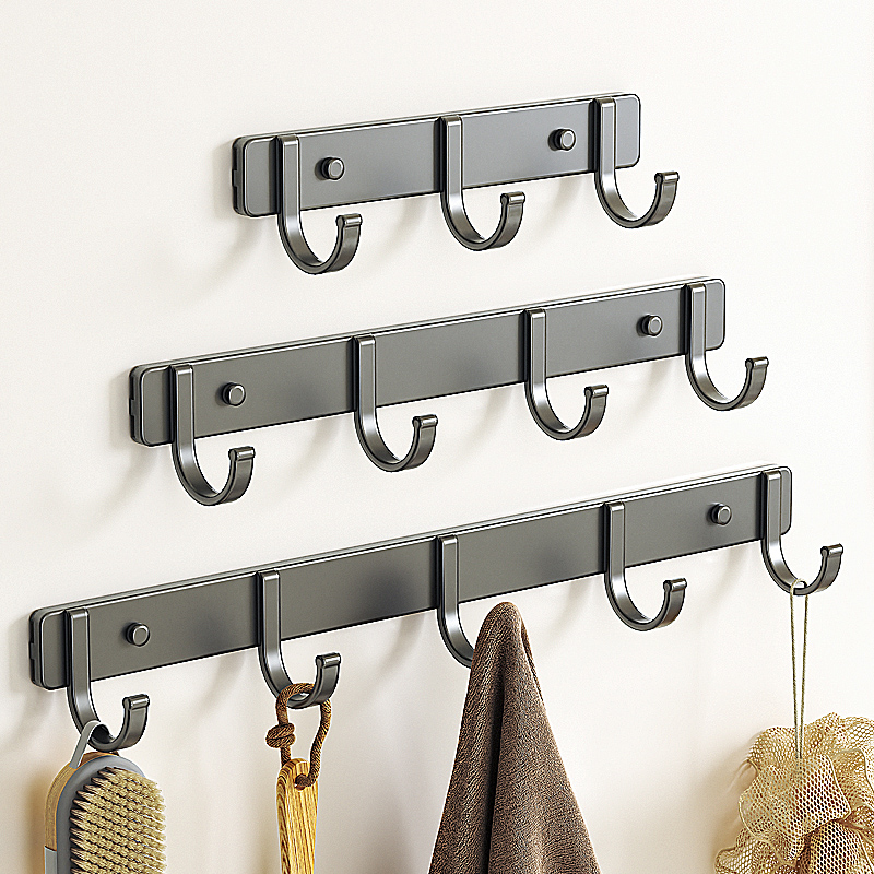 卫生间毛巾架毛巾挂钩挂杆免打孔