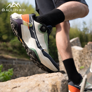 澳伦登山鞋运动防滑透气耐磨新款减震专业爬山越野徒步男女鞋百搭