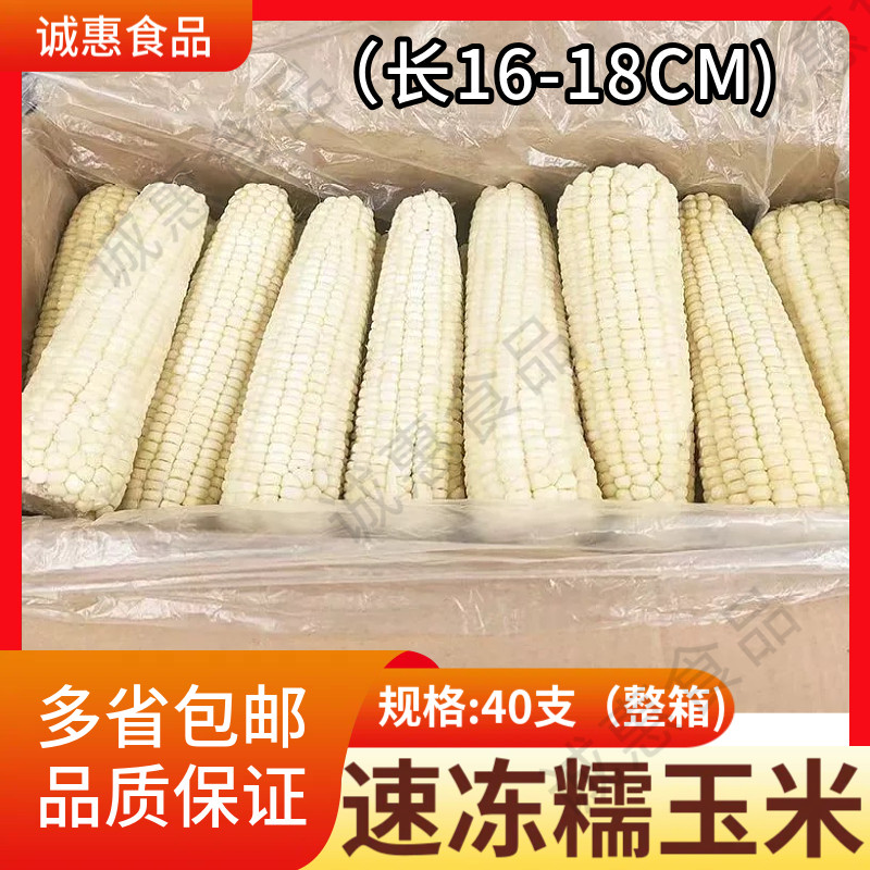 东北糯玉米棒整箱40根玉米新鲜糯冷冻白玉米商用批
