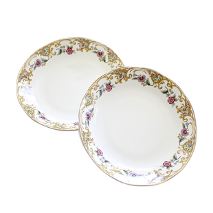 盘子菜盘家用2022新款套装骨质瓷餐具个性创意饺子盘汤盘6个装