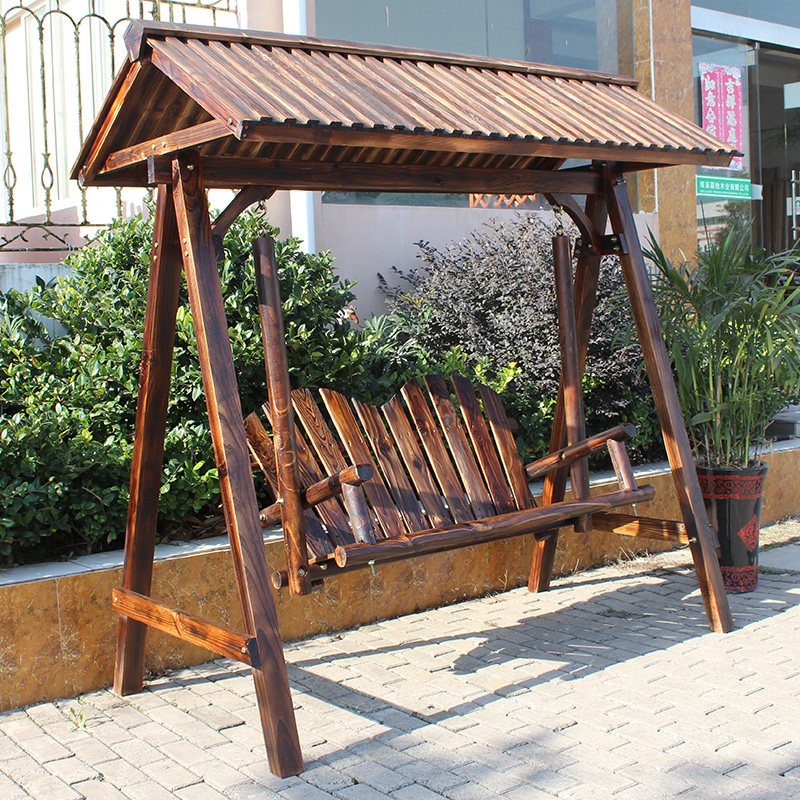 户外防腐木秋千摇椅室外成人双人庭院吊椅家用吊篮室内田园乡村|ruв категории жилой мебели, открытый/двор мебели, открытый качели - от Buy2taobao.com для оказания профессиональной услуги покупки агента Taobao