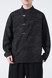 2024春夏新款风男装冰丝唐装汉服长袖衬衫衬衣C229-Y997-P80，男装衬衫，电商C229-1