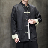 2024秋冬风男装盘扣复古中式唐装汉服夹克外套C229/Y776/P105，男装夹克，电商C229-1