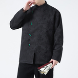 2024春夏风男装冰丝唐装汉服中式提花夹克外套C229-Y994-P100，男装夹克，电商C229-1