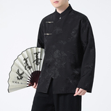 2024春夏风男装冰丝唐装汉服复古中式唐装汉服C229-Y995-P100，男装夹克，电商C229-1