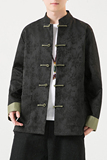 2024秋冬风男装提花中式盘扣唐装汉服夹克外套C229/Y764/P100，男装夹克，电商C229-1