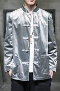 2024秋冬风男装丽丝绒复古唐装汉服夹克外套C229/Y918/P80图片